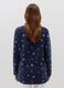 Short full-zip dressing gown with snowflakes print_2