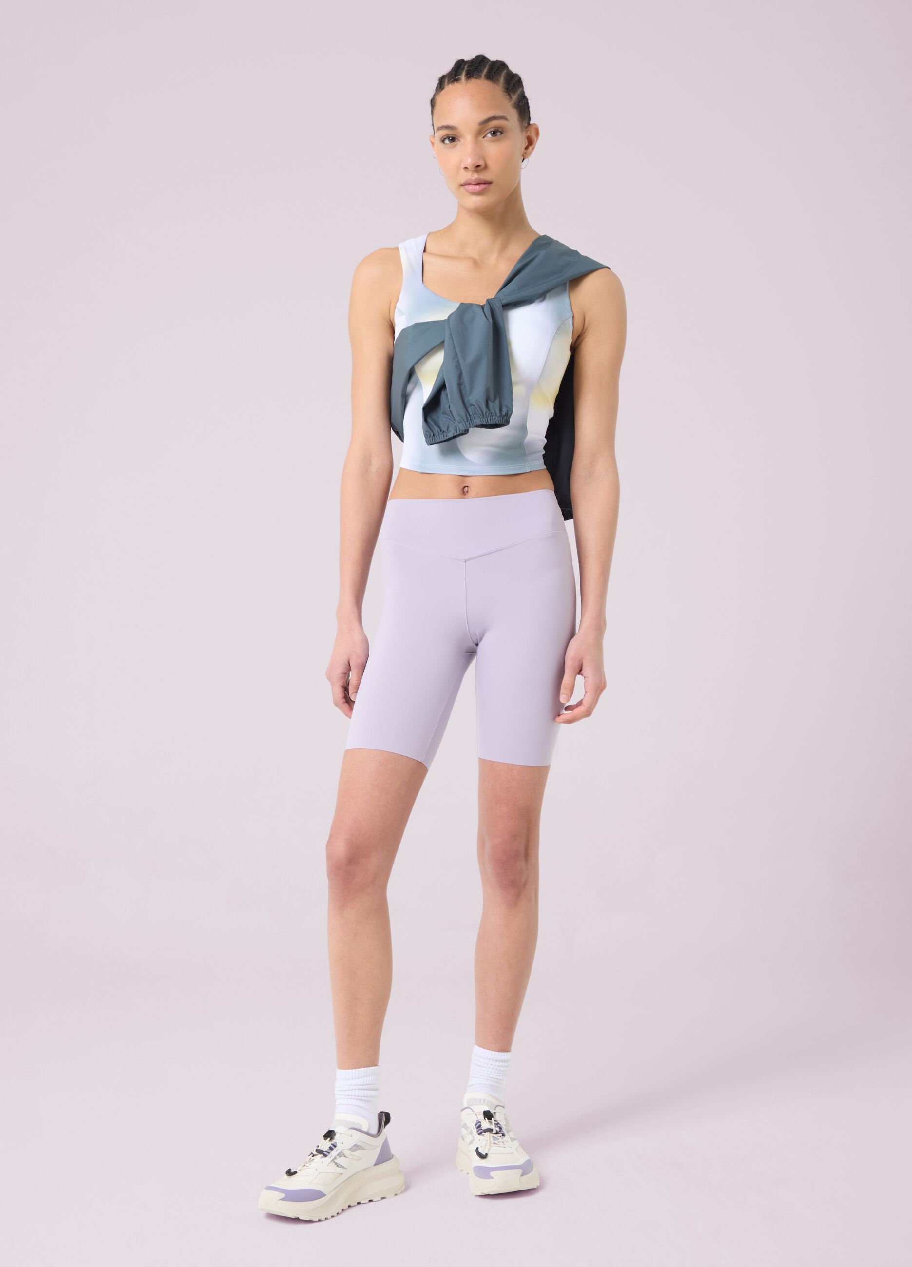 ALTAVIA STUDIO tie dye crop top with light support