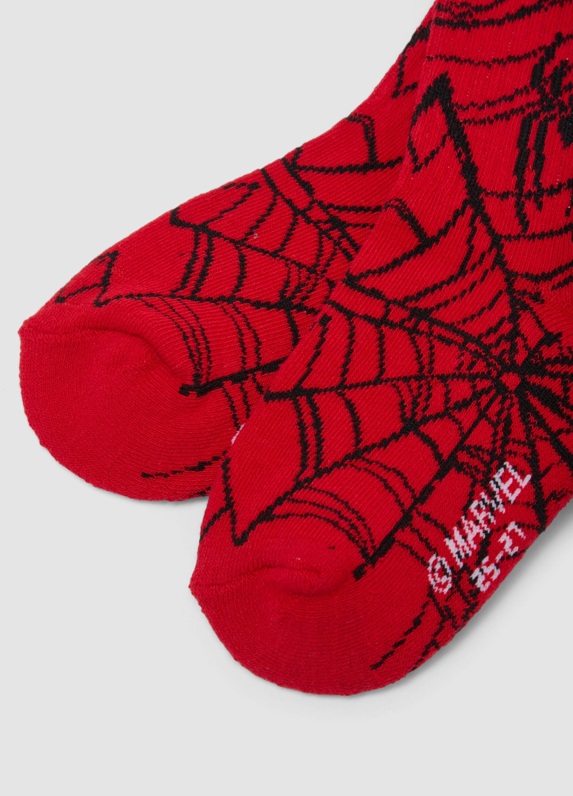 2-pack of MARVEL Spider-Man organic stretch cotton ankle socks