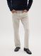 Stretch cotton beige regular fit trousers_1