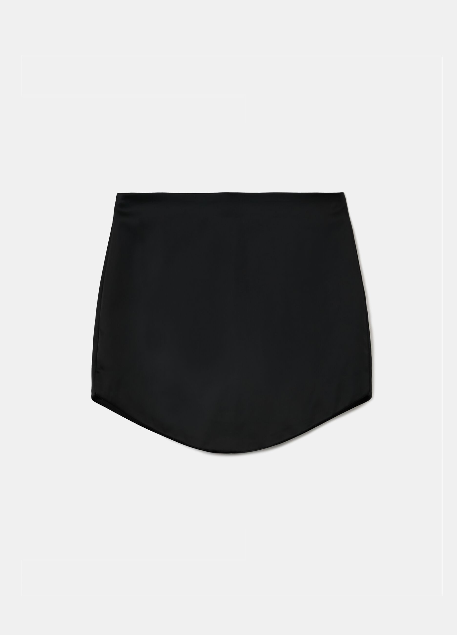 Satin-effect miniskirt