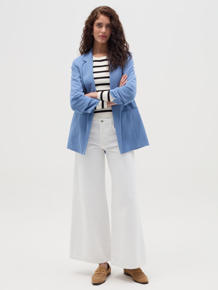 Blazer with three-quarter sleeves_1
