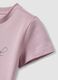 Girls&rsquo; pink organic cotton T-shirt with print and glitter_3