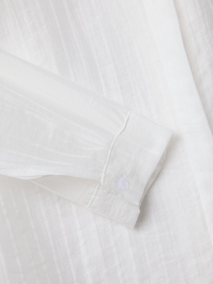 White lyocell-blend shirt_1