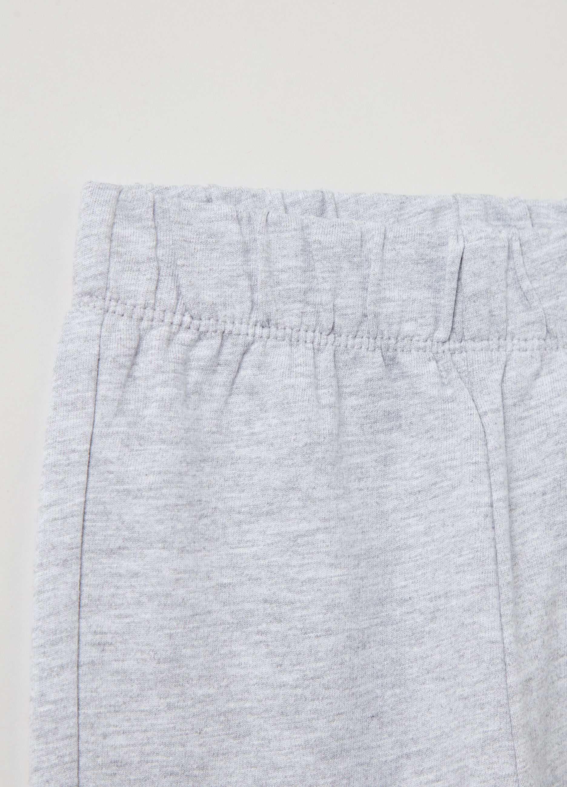 Joggers in felpa con profili elasticati_2