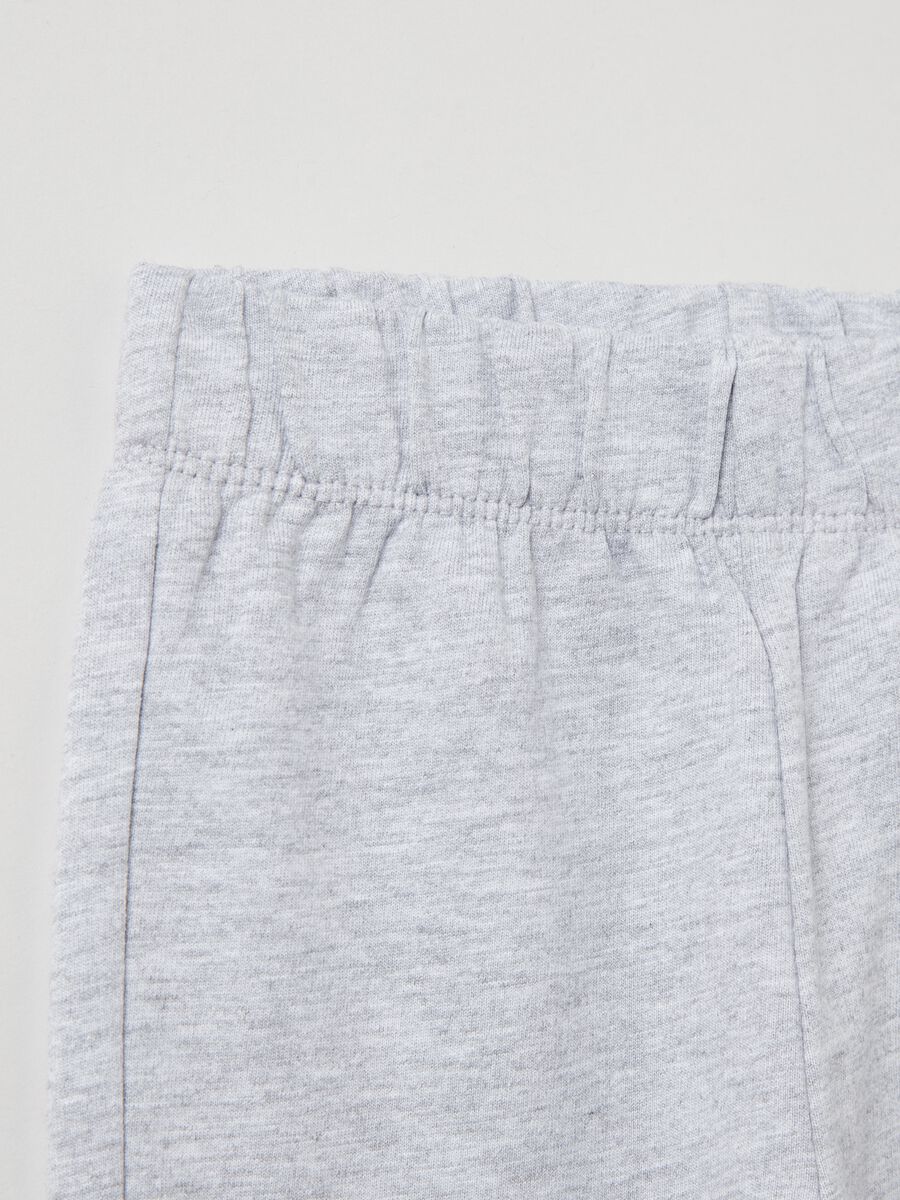 Joggers in felpa con profili elasticati_2