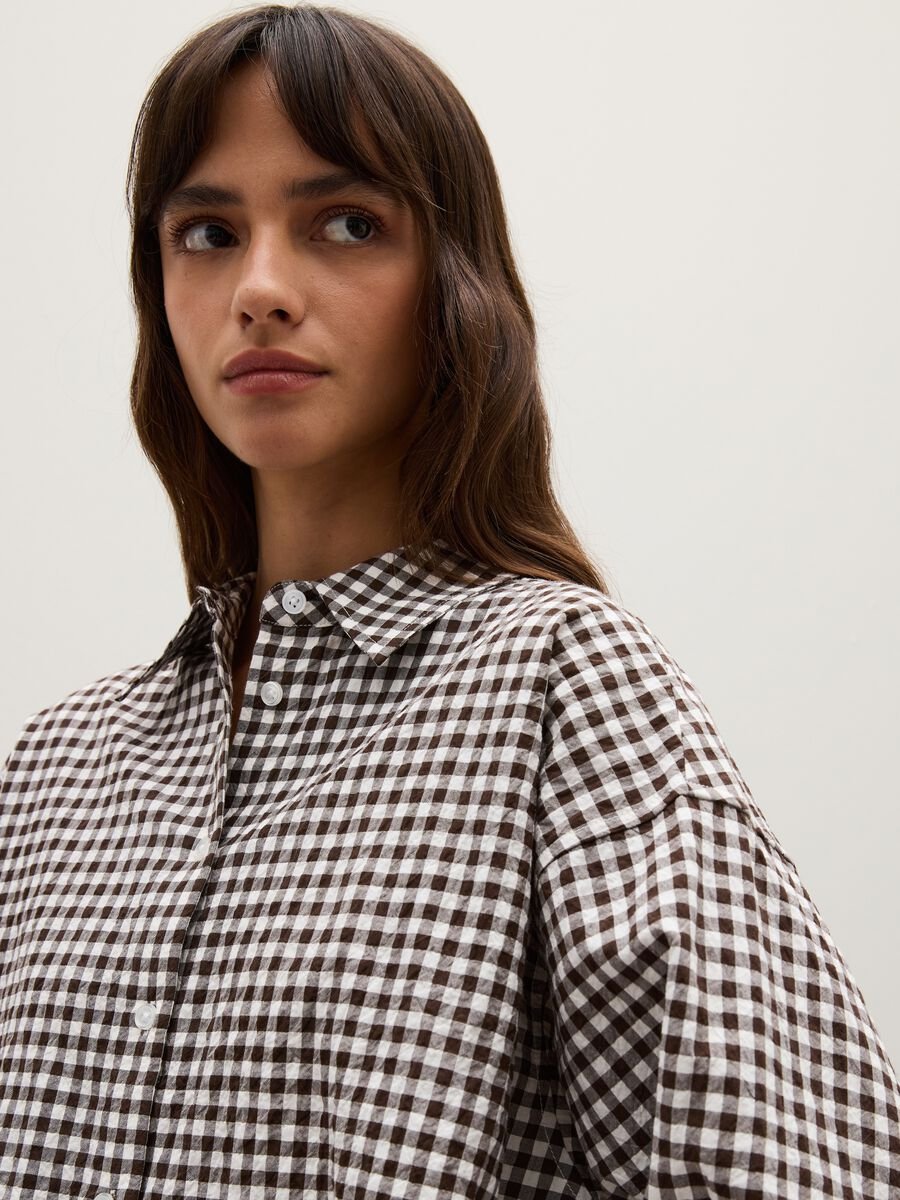 Camicia marrone a quadri _3