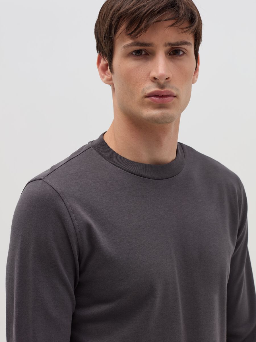 Long-sleeved T-shirt in interlock cotton_4