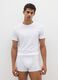 Twin pack boxers in stretch cotton white_0