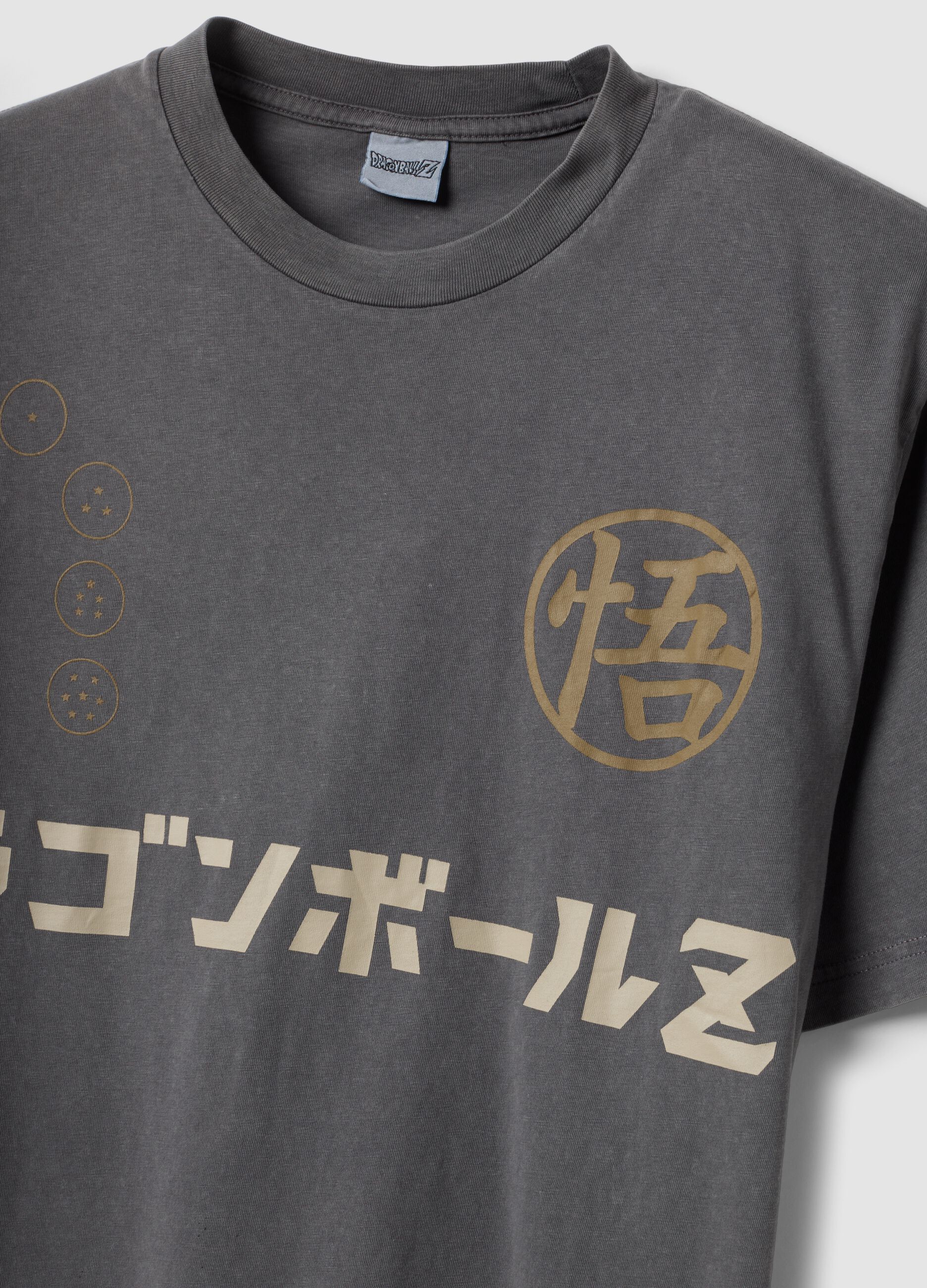 Grey short-sleeve pure cotton T-shirt