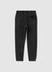 Boys' black pure cotton joggers_1