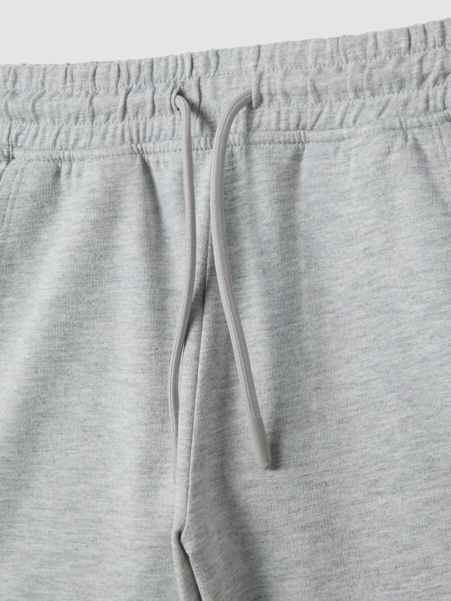 Grey pure cotton kids&rsquo; shorts, regular fit_2