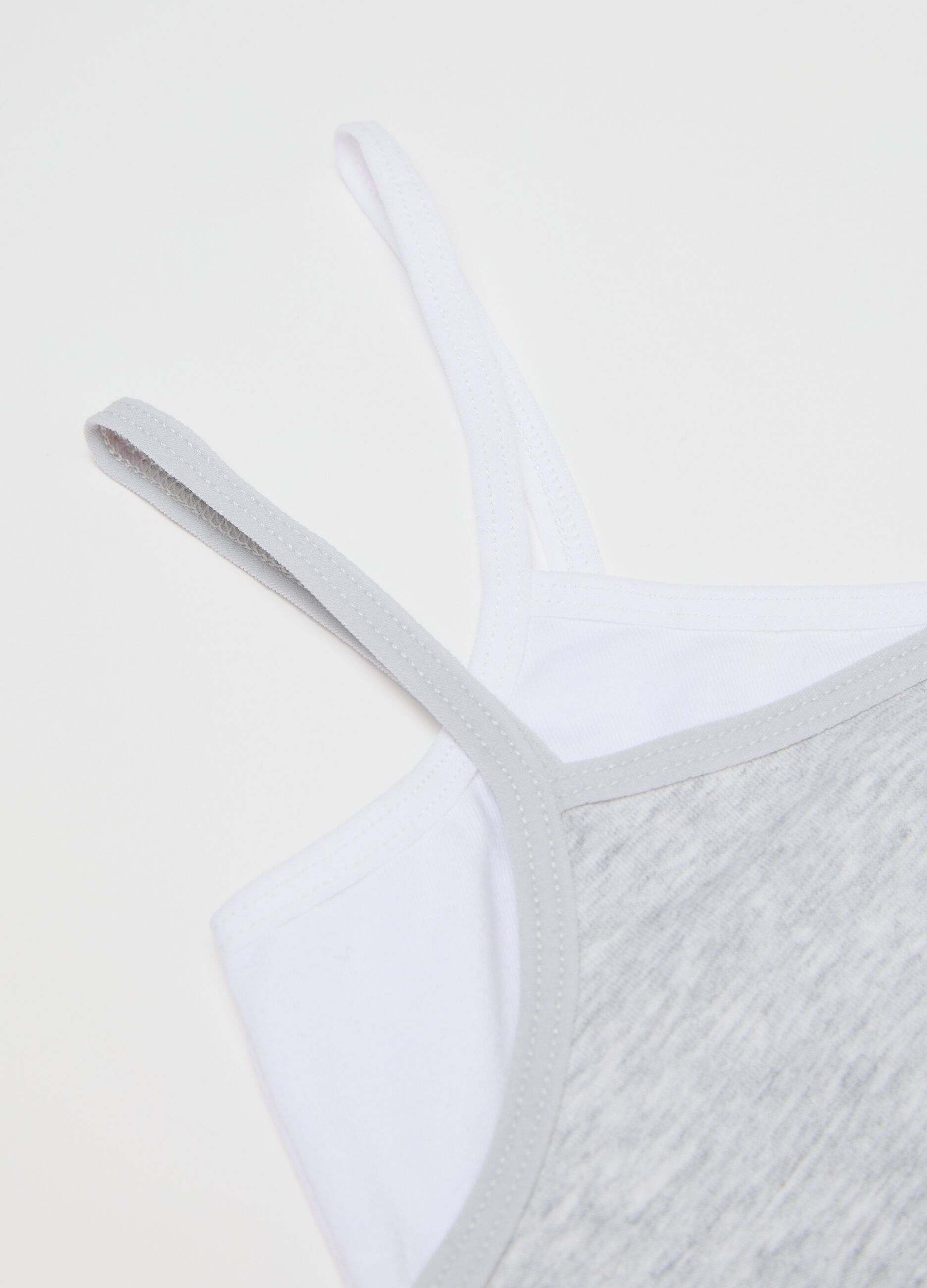 Two-pack under tops in stretch cotton