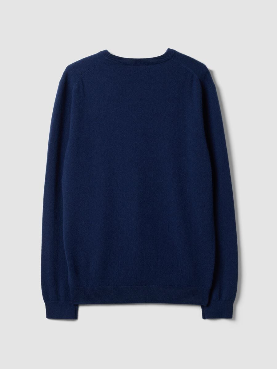 Navy pure cashmere jumper, regular fit_2