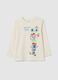 Children's T-shirt in pure cotton white regular fit_0
