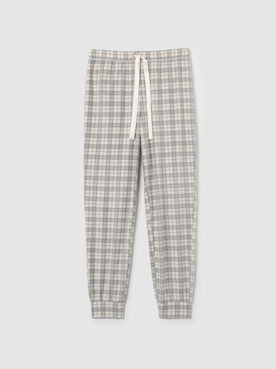 Grey Fleece Pyjama Trousers_4