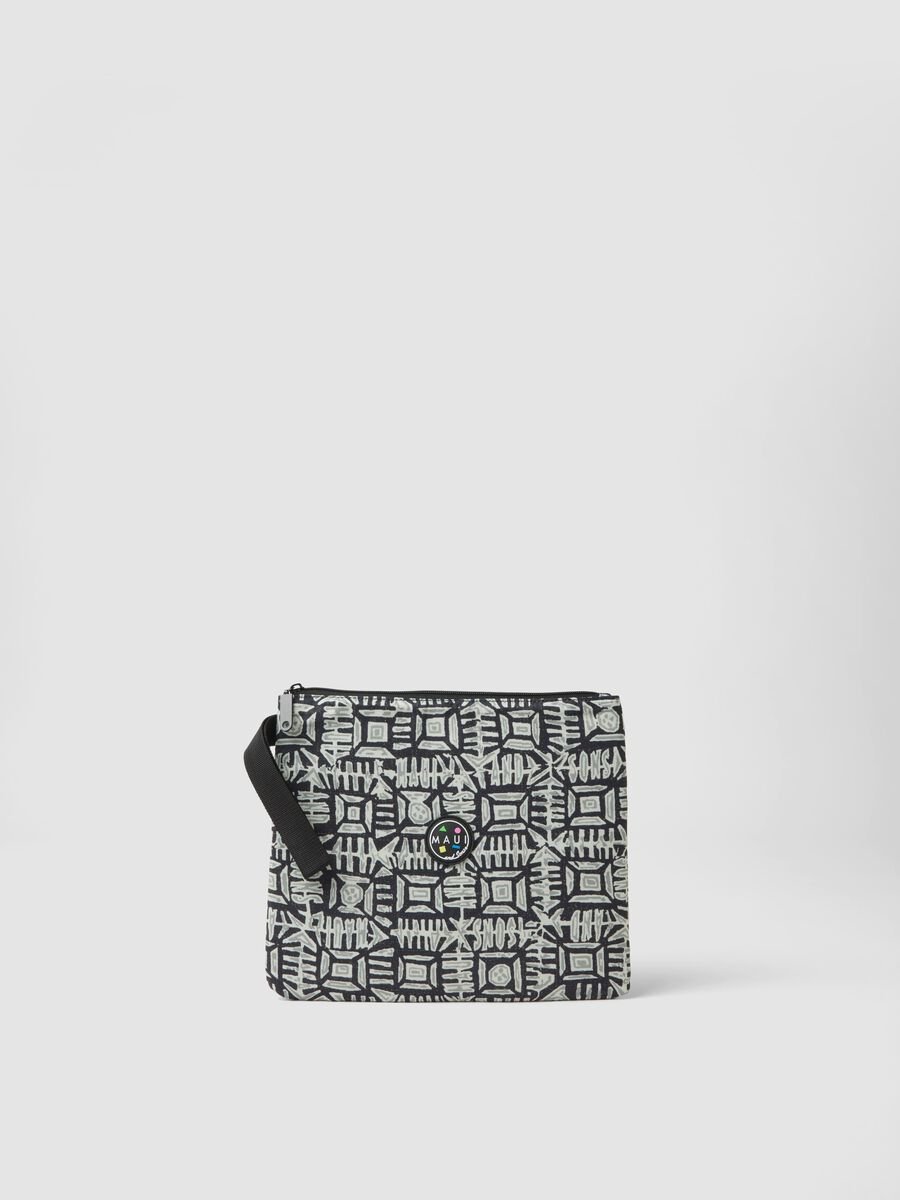 Pochette multicolor con fantasia geometrica_0