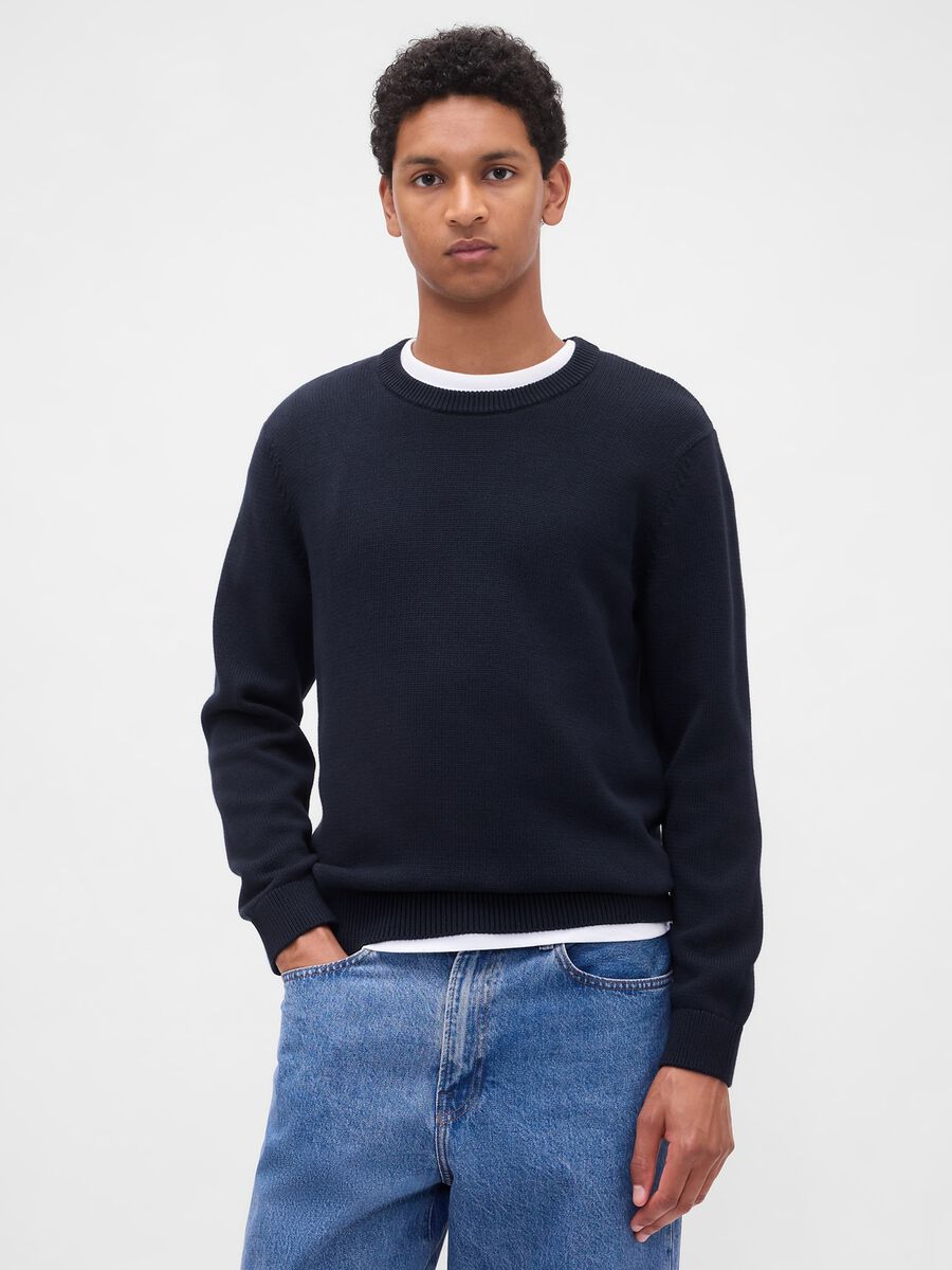 Blue Cotton Sweater_0