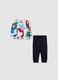 Cotton jogging set with dinosaurs print_0