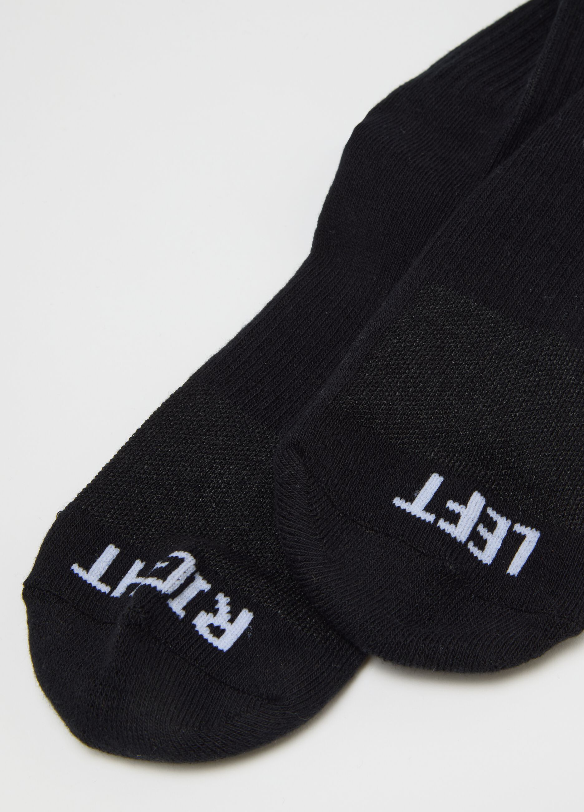 Black Cotton Blend Sports Socks Tripack