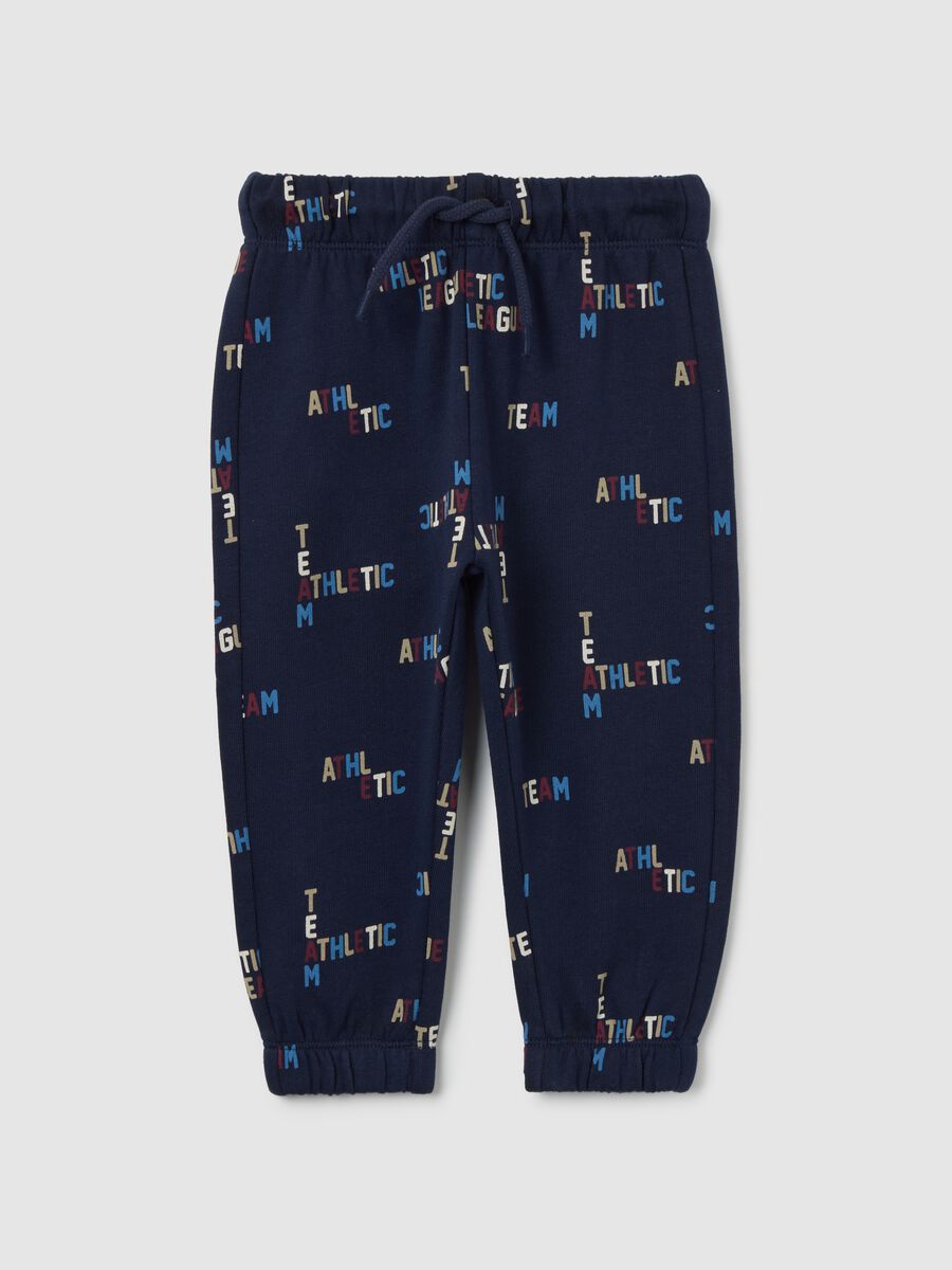 Multicolour cotton baby trousers regular fit with prints_0