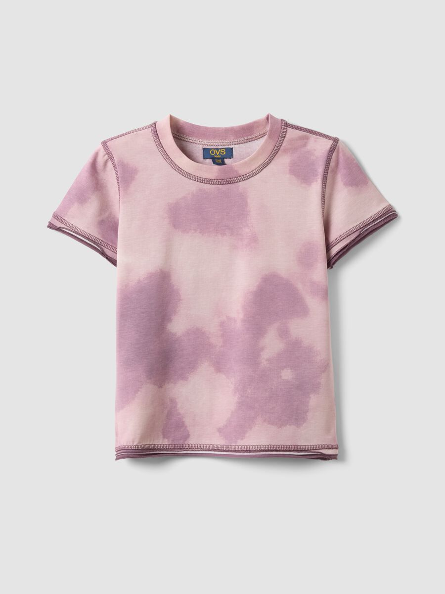 Girls' Pink Stretch Cotton Slim-Fit T-shirt_3