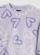Purple fleece pyjamas with hearts_2