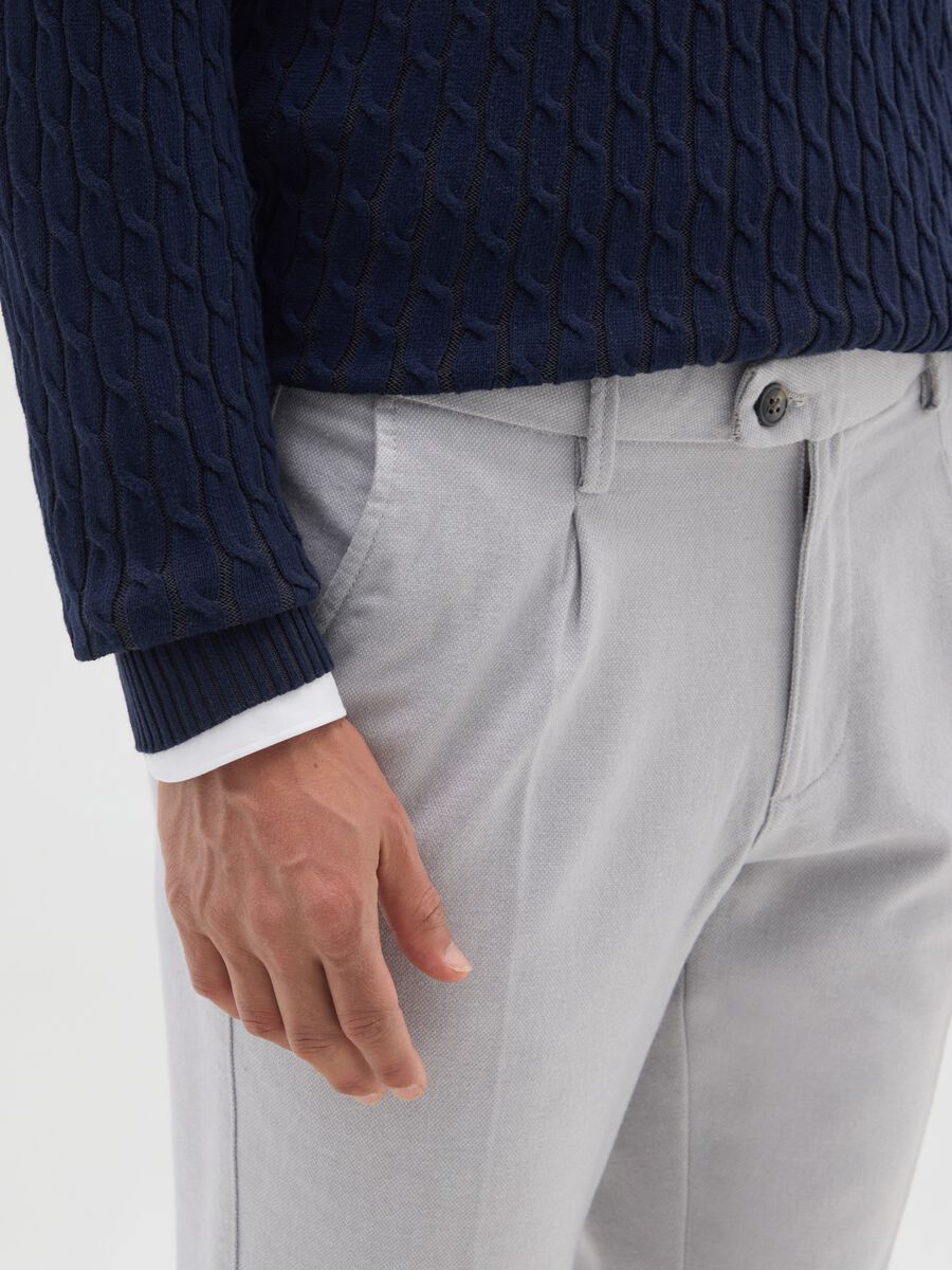 Pantaloni chino grigi comfort fit_3