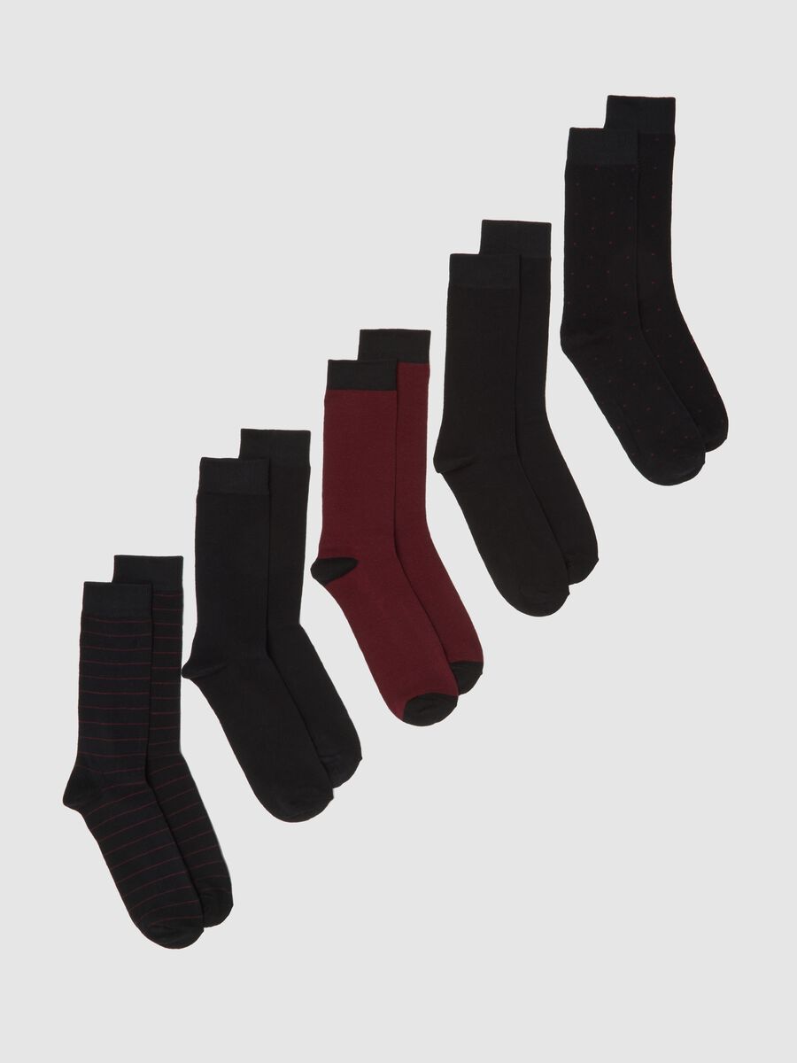 Multipack of short multicoloured cotton blend socks_0