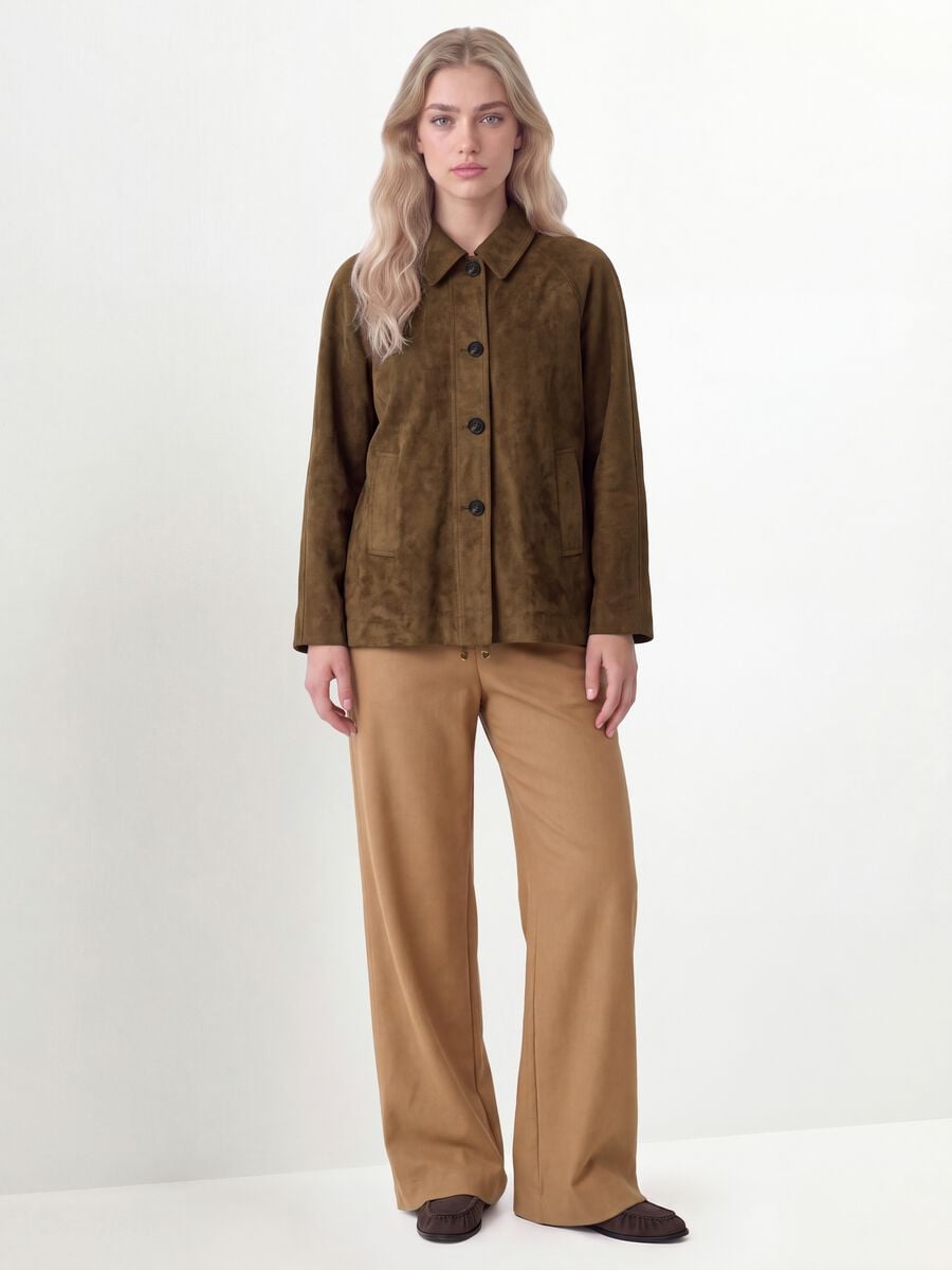 Giacca marrone regular fit con bottoni_1