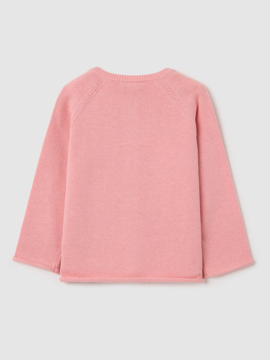 Pink cardigan in cotton_1