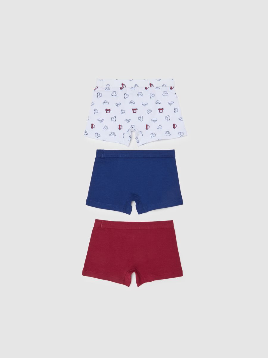 Set of multicolour stretch cotton kids' boxer shorts_1