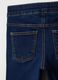 Blue regular fit cotton blend flare jeans for girls_3