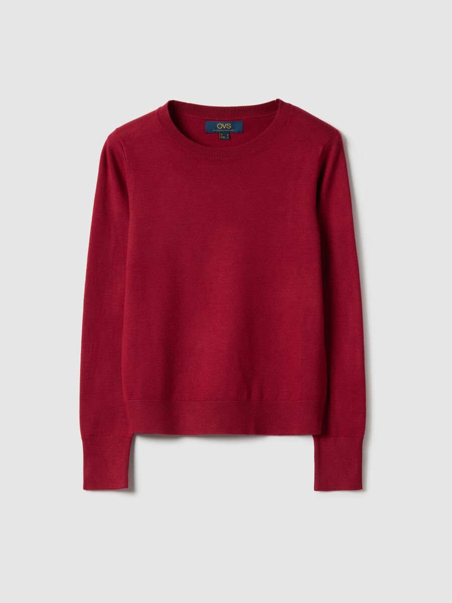 Red Crew-Neck Jumper Regular Fit_4