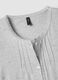 Grey organic cotton blend nightdress with buttons and embroidery_5