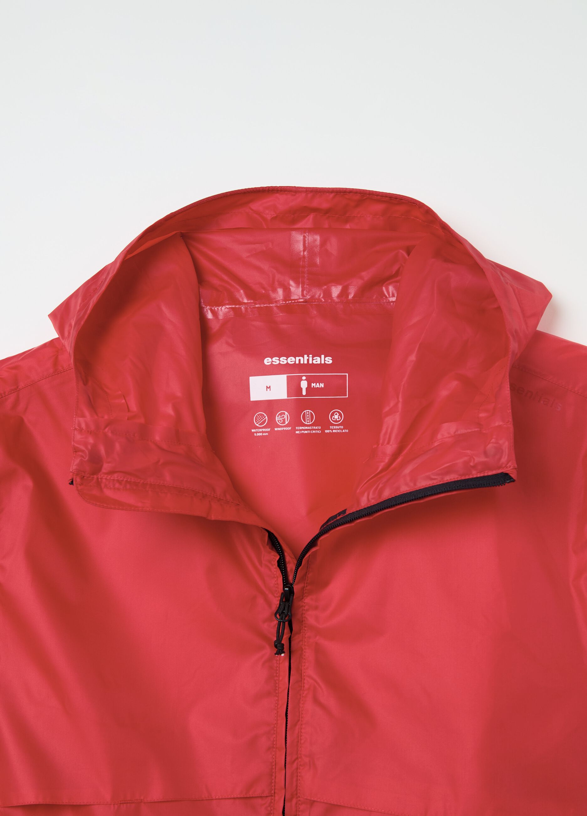 Giacca Essential impermeabile full-zip