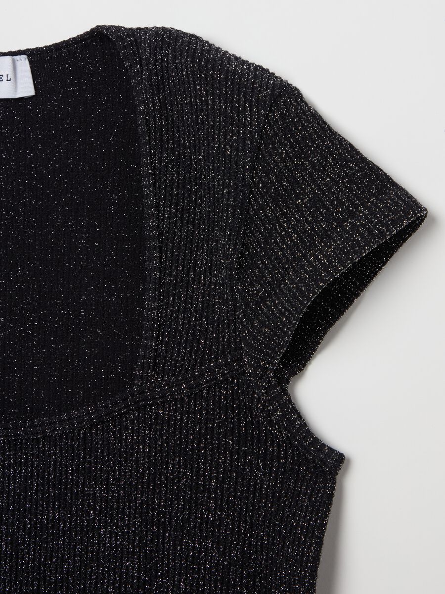 Lurex T-shirt with square neck_5