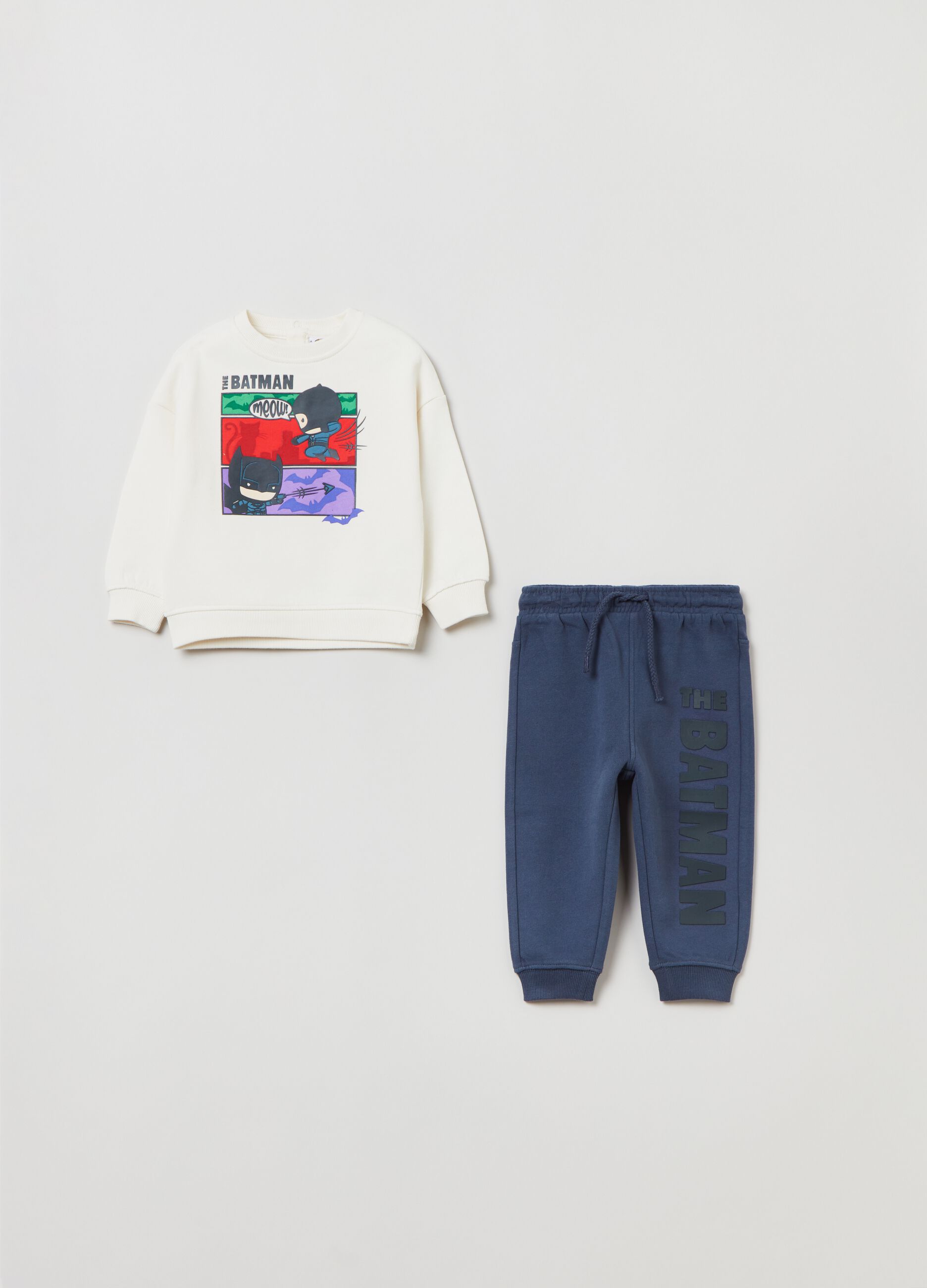 Jogging set in cotone stampa The Batman_0