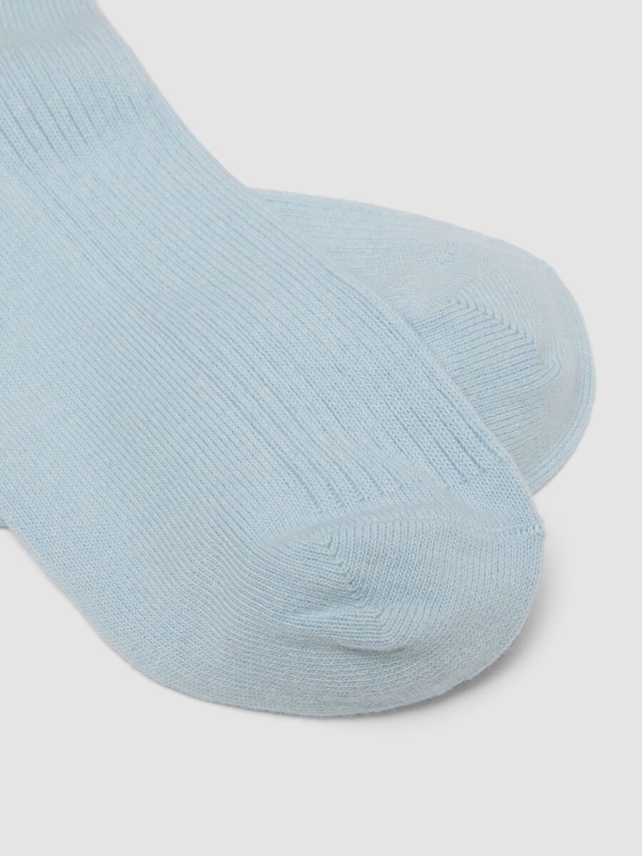 Blue stretch cotton socks_2