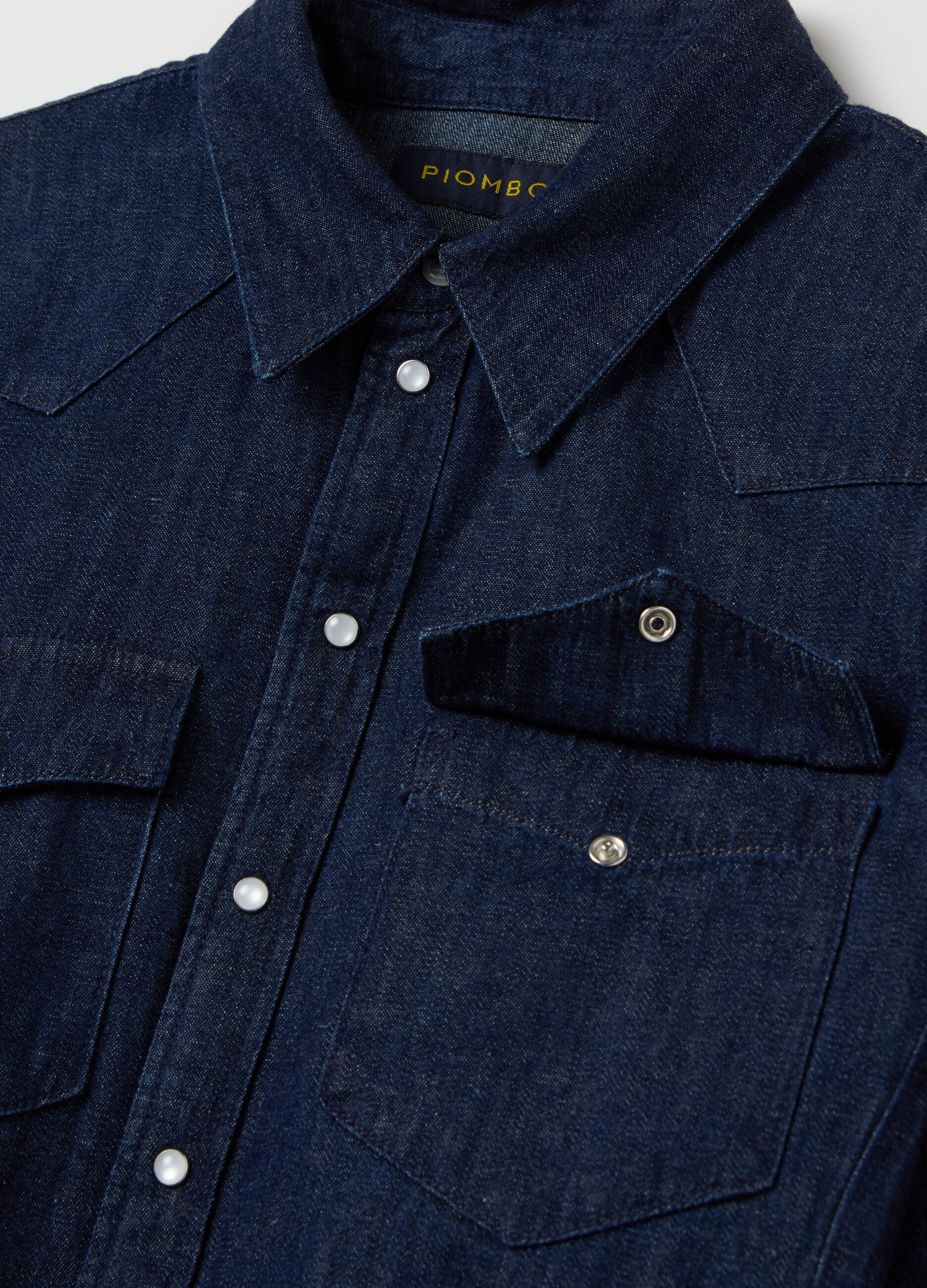 Denim shirt dress