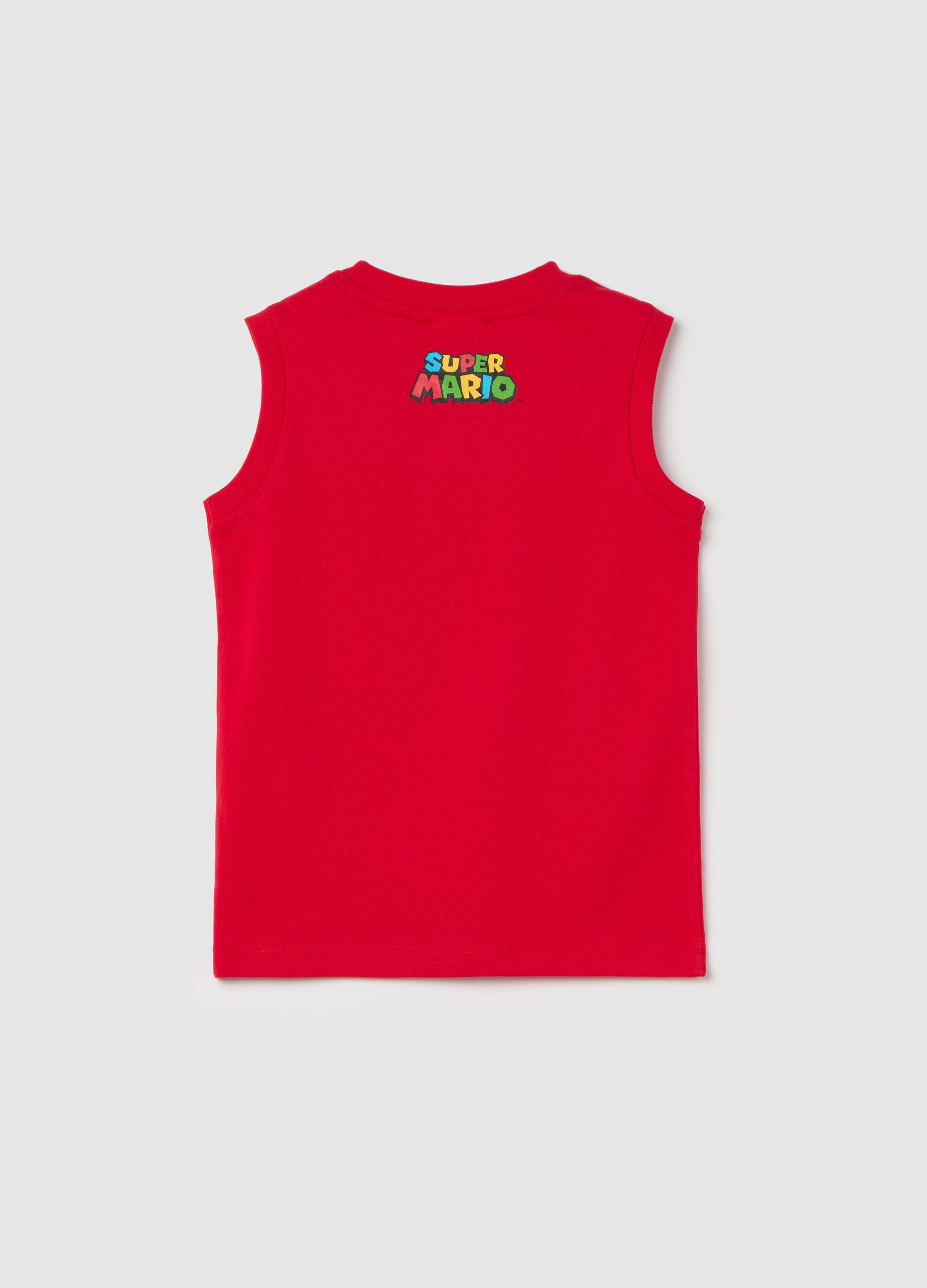 Racer back vest in cotton with Super Mario™ print