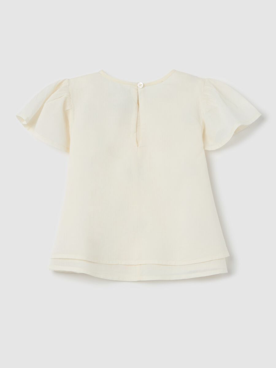Cotton blouse with small flowers embroidery_1