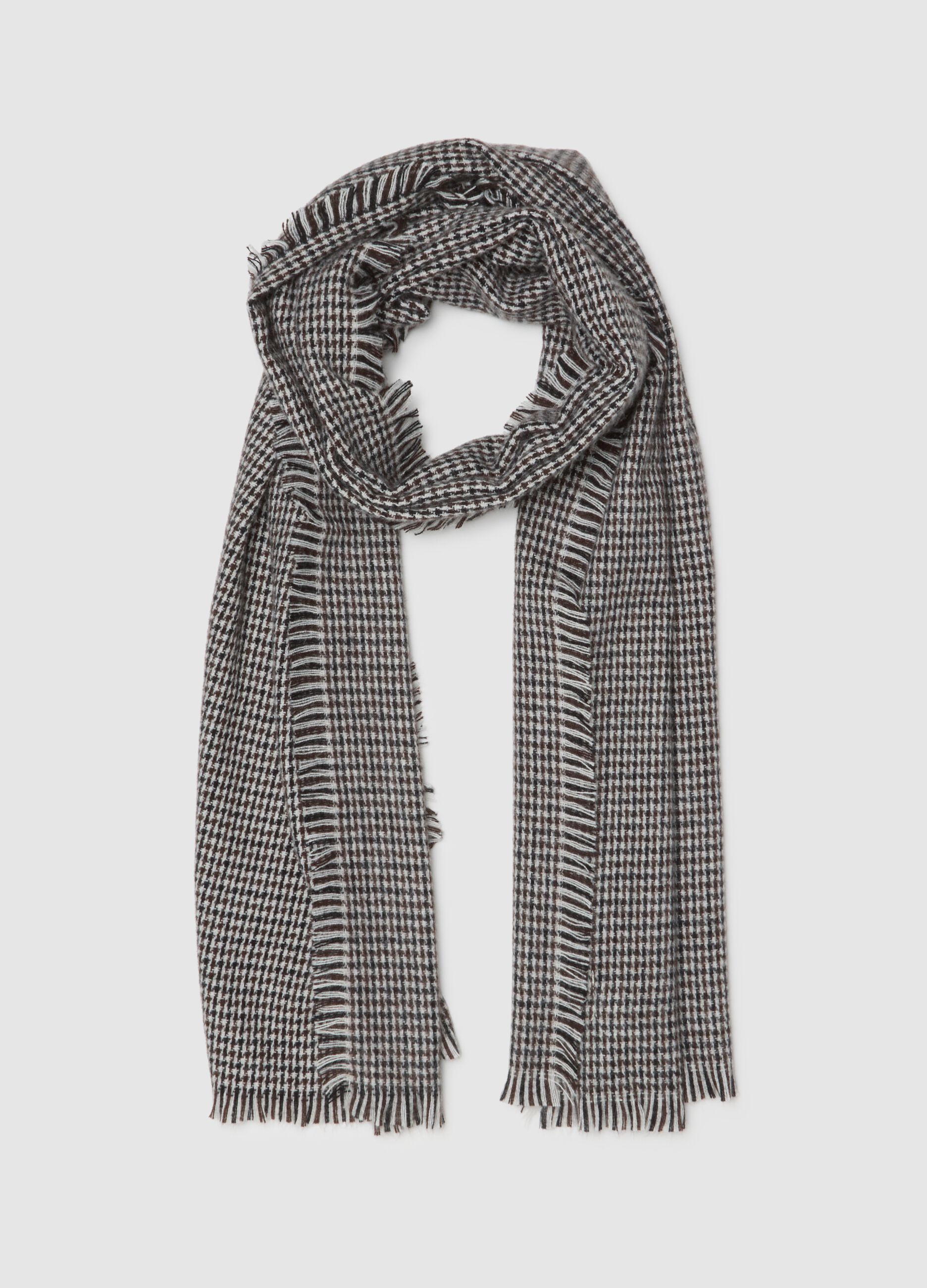 Multicoloured Checkered Scarf