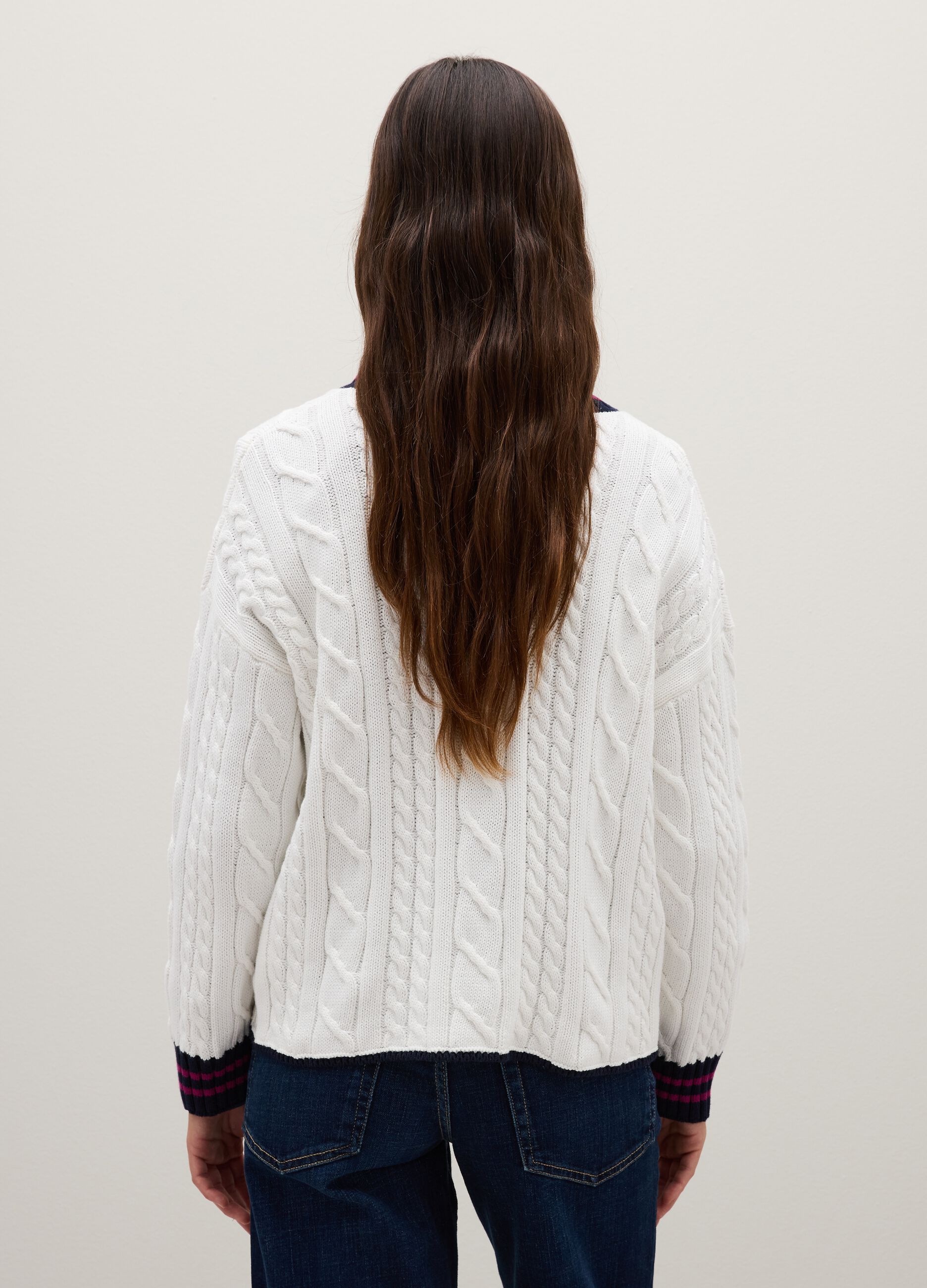 Multicolor pure cotton cardigan regular fit