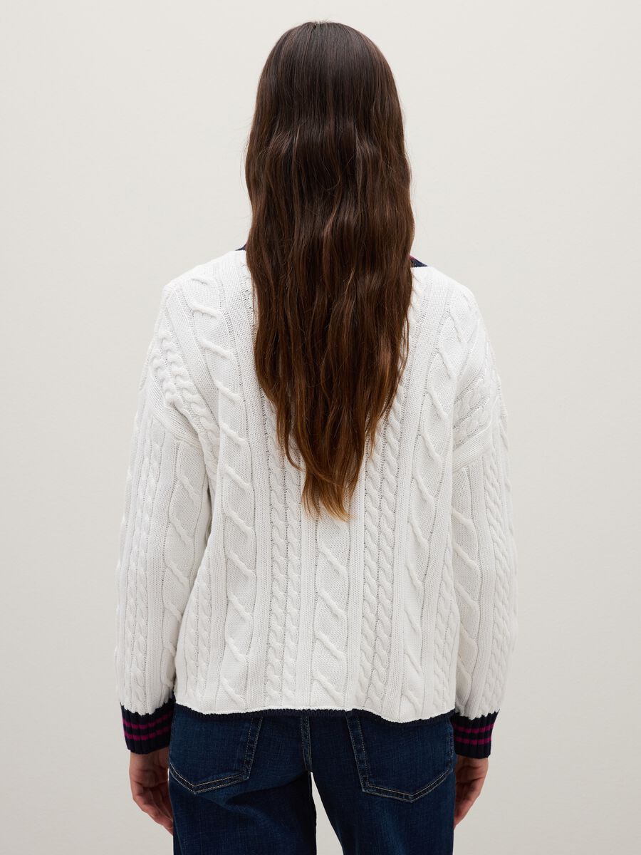 Multicolor pure cotton cardigan regular fit_2