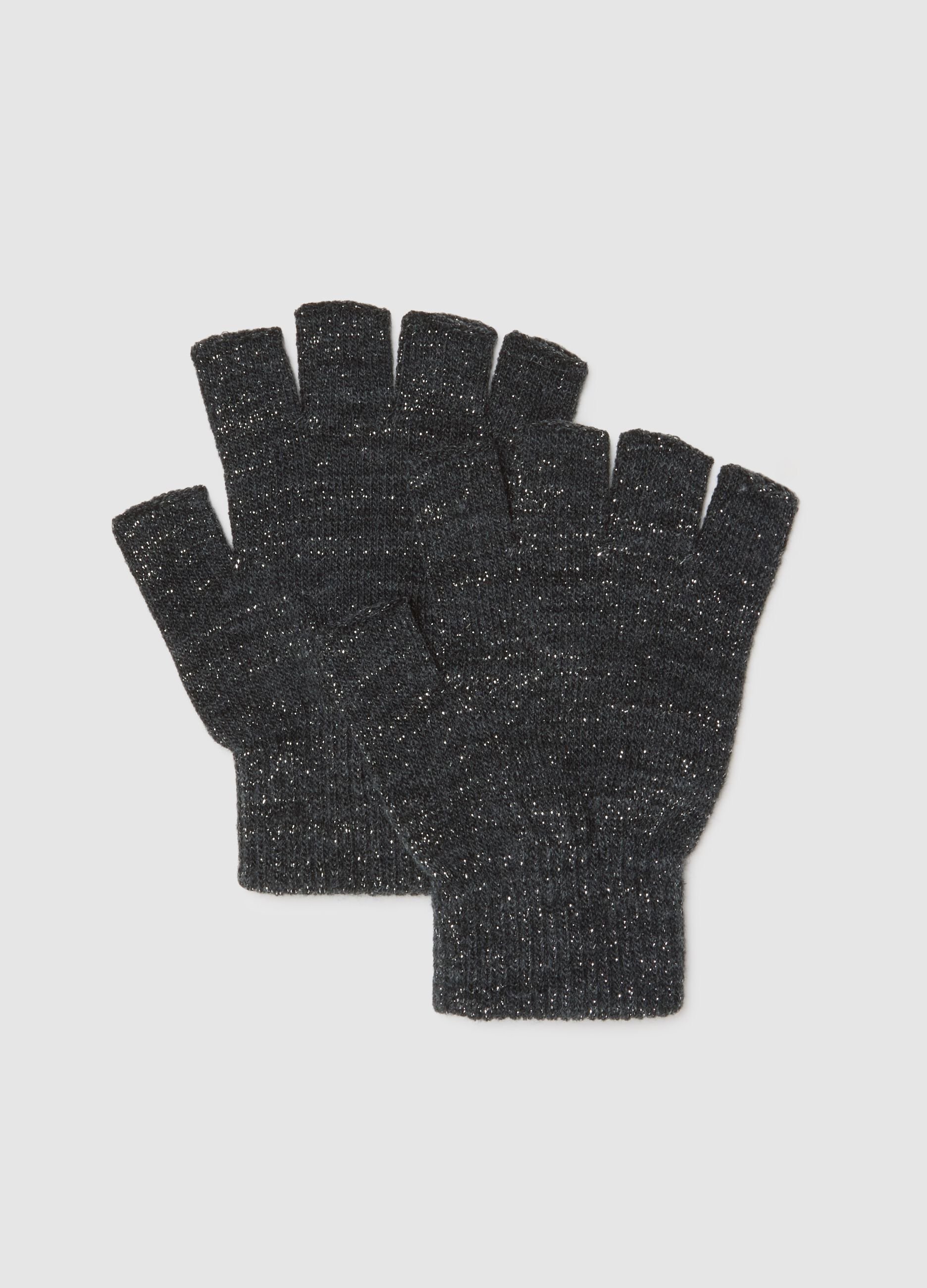 Grey Fingerless Gloves