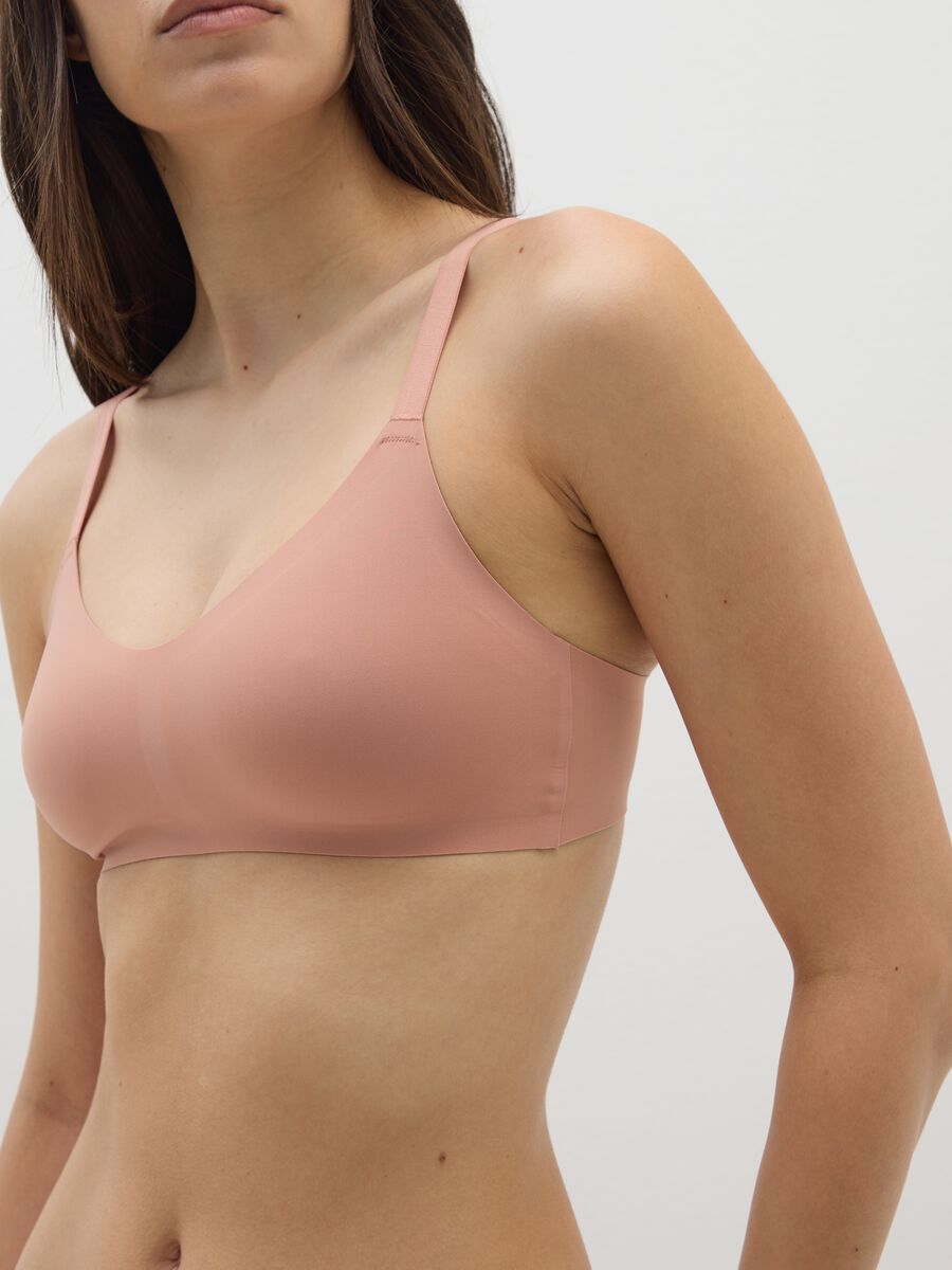 Bra in pink stretch fabric_3