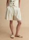 Beige viscose-linen blend shorts, regular fit_1