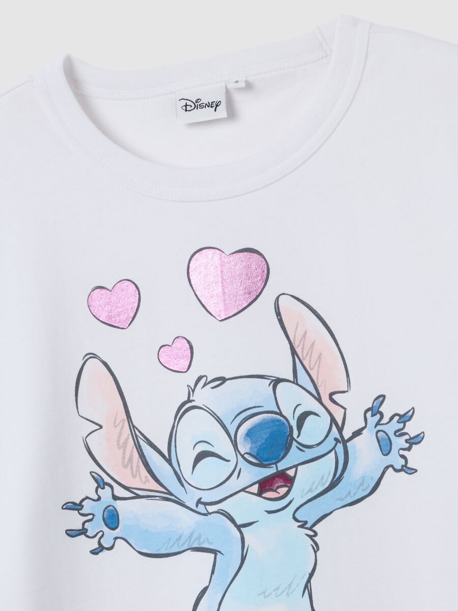 T-shirt in puro cotone bianca regular fit_5
