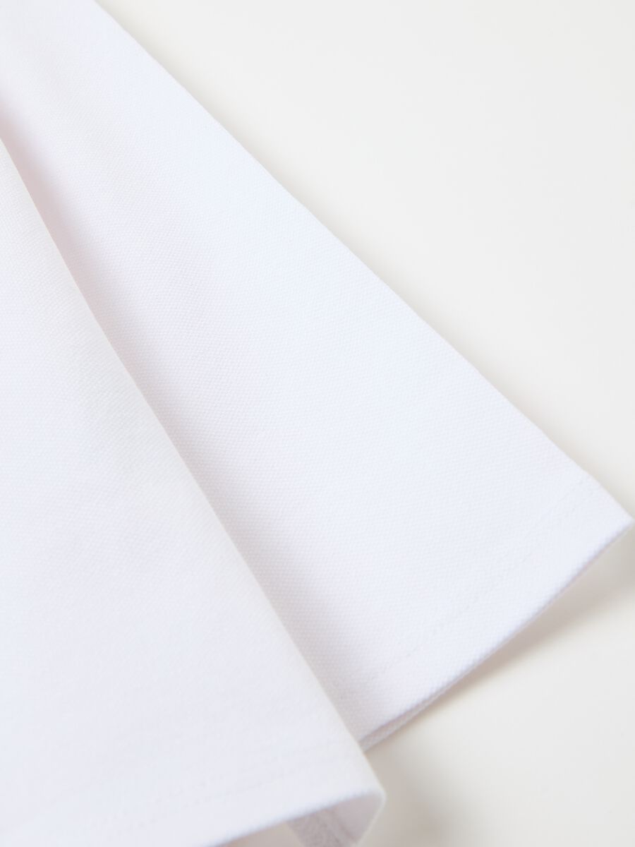 Polo in piquet con rouches_0